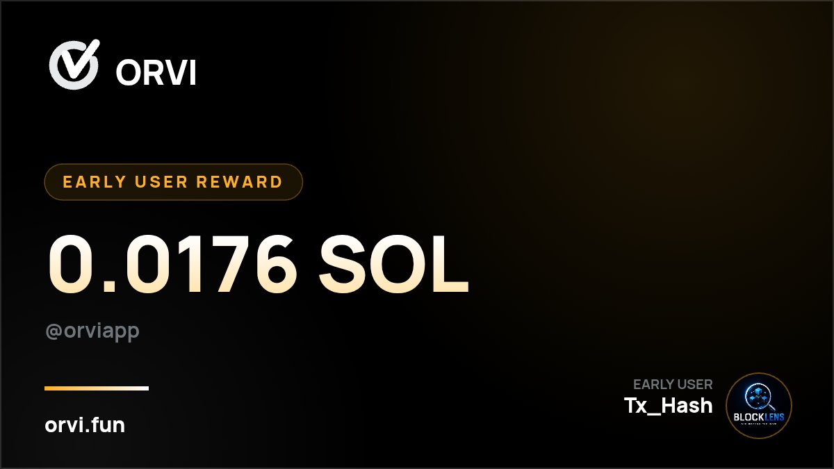 goingpro24's tweet photo. I just got my early user reward from @orviapp 0.0176 SOL

ORVI is a Web3 social app on Solana. Post, earn XP, get tipped.

https://t.co/wr9CWK9znJ https://t.co/flYGF8o82G