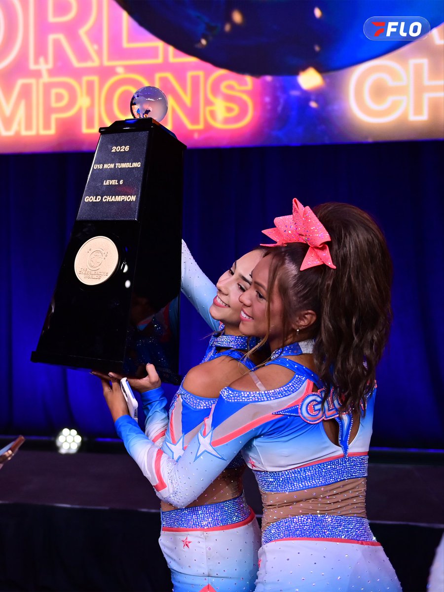 FloCheer's tweet photo. @the_cali_glow your 𝑾𝒐𝒓𝒍𝒅 𝑪𝒉𝒂𝒎𝒑 𝑾𝒆𝒅𝒏𝒆𝒔𝒅𝒂𝒚 photo album just dropped!📸🤩 

Help us congratulate your back-to-back L6 International U18 Non-Tumbling World Champions, The California Allstars Glow! Head over to FloCheer to view the full album ➡️ https://t.co/CThigYnI4h