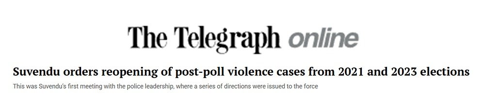manojoraonbjp's tweet photo. TMC out here proudly self-reporting their own crimes like it is a badge of honour is top tier delusion! 

On May 12, 2026, Hon’ble West Bengal CM Shri Suvendu Adhikari reopened the post-poll violence cases from 2021 and 2023. West Bengal Police have already slammed thousands of fresh enquiries and 200+ new FIRs for 2021 alone, and 2023 Panchayat stats are even higher! Bragging while your own violent record catches up to you is next level shameless.

Let us talk about Mamata Banerjee’s disastrous governance. Just ONE year into her rule in 2012, NCRB exposed West Bengal as No.1 in India for crimes against women, a horrific 12.67% of the nation's total with 30,942 cases including 2,046 rapes and nearly 20k domestic cruelty cases. 
Her brilliant solution? Stop the police from filing FIRs, silence victims and pretend West Bengal magically became safe.

When that wasn't enough, her government stopped sending crime stats altogether! As reported, the NCRB had to explicitly flag that West Bengal failed to submit data in 2019, forcing them to reuse old figures of 2018.

Compare that toxic cover-up culture to actual, fearless accountability today: Under BNS Rape section, 346 FIRs were filed and 283 are ALREADY chargesheeted. 
Criminals behind bars, trials underway, zero excuses!
@BJP4Bengal
