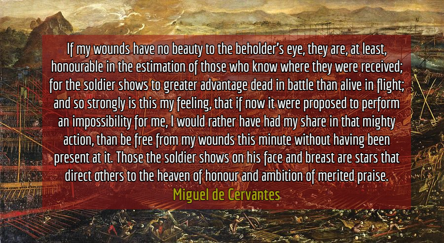 LandsknechtPike's tweet photo. Cervantes was more proud of fighting at Lepanto than of all the books he wrote.

I he had to choose, he would have rather been remembered as a soldier who fought at Lepanto than being remembered as one of the greatest writers ever.

Such was the glory of this battle. https://t.co/A42mqCfKWd