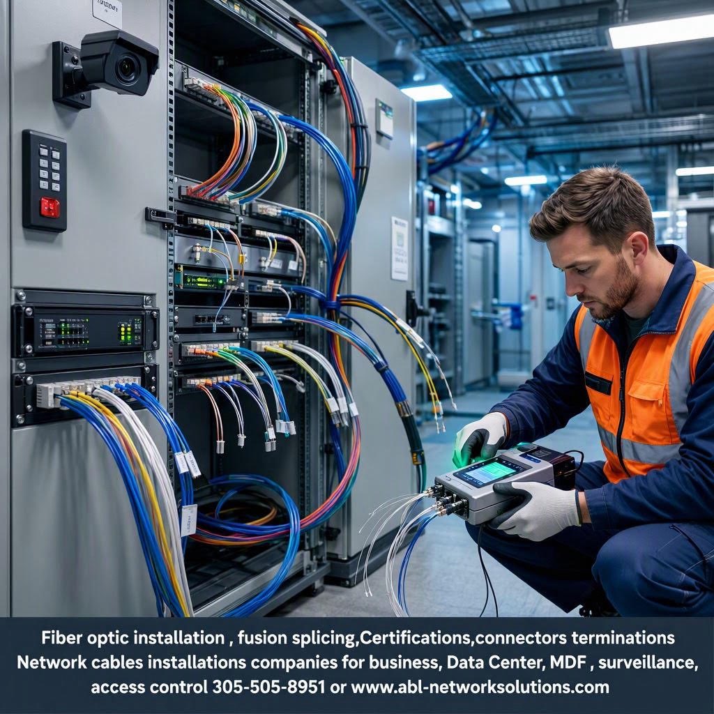 NetworkABL's tweet photo. Fiber optic installations in Miami Florida, fusion splicing, certifications, connectors terminations, surveillance cameras systems, access control systems, data centers MDF IDF build up…
#FiberOptics #Telecommunications #AccessControl #FusionSplicer #network https://t.co/5KAePSgZuH