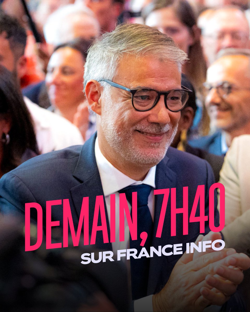 faureolivier's tweet photo. Demain, je serai l'invité de @franceinfo 

Retrouvons-nous à 7H40 👉https://t.co/RHrcDMAlJX https://t.co/Abyuc8BB0z