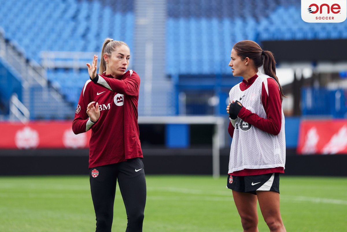 onesoccer's tweet photo. Getting ready to ball out in Montréal ⚽️
#CanWNT | 📸 Michael Chisholm https://t.co/5CxaJZojg0