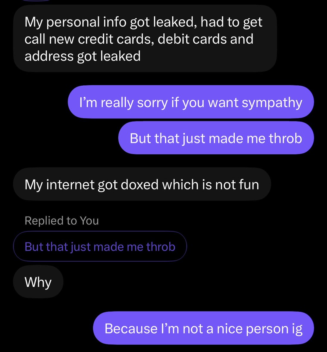 auti_creep's tweet photo. I guess I must come across as a lovely person on my profile and not as bad as I thought I was being 🤭 

Whoops! 💕 https://t.co/2tq8PZQg1J