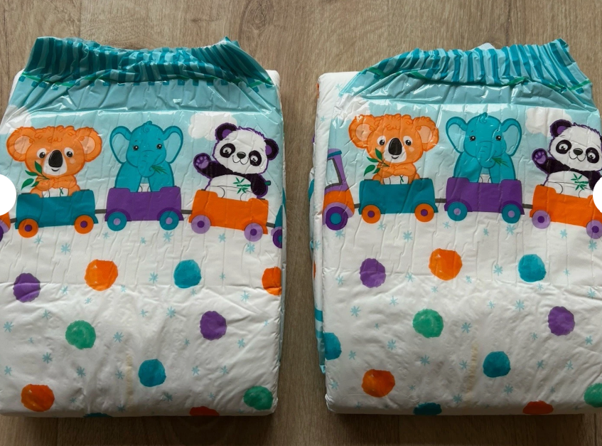 sw888nappy's tweet photo. JUST IN! For sale is a sample pack of two lovely and colourful #Rearz Critter Caboose #ABDL #nappies in Size Medium. Check them out now at: https://t.co/S1bfVPSO4y #diapers https://t.co/aKuXiszSkt