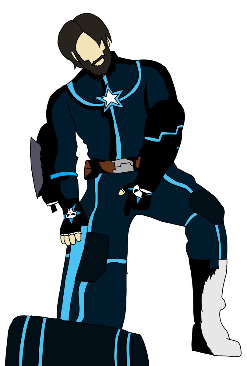 GhostZeroPrime's tweet photo. @YCHive7 No me quedó bien el dibujo información, este personaje se llama Soldier Breaker es un personaje, independiente mío😅 https://t.co/aPST7Gxhan