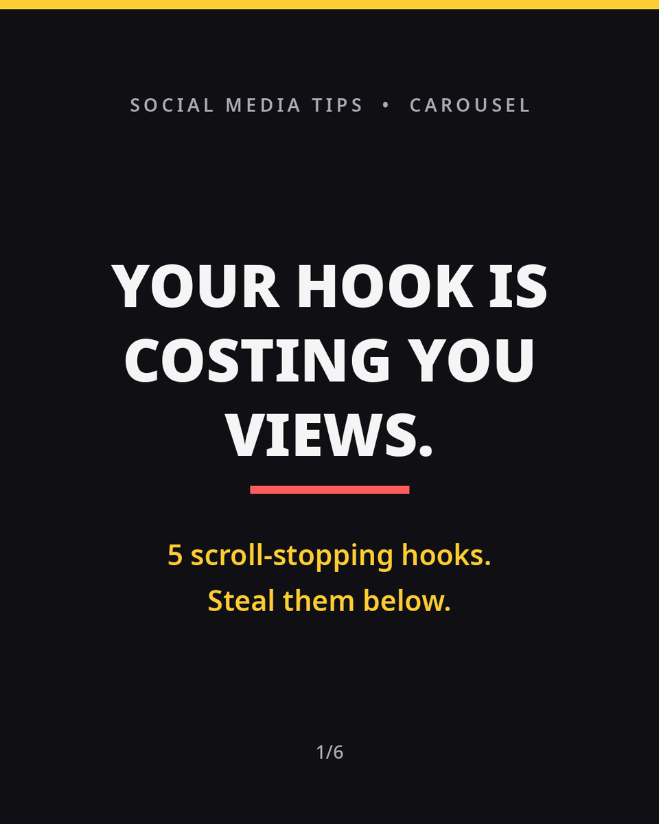 debbbiezm's tweet photo. Your first line determines everything. In a feed where attention is the most valuable currency, your hook is not optional,  it's the difference between being scrolled past and being remembered.  #SocialMediaStrategy #ContentMarketing #InstagramGrowth #DigitalMarketing https://t.co/B1FAcPEujn