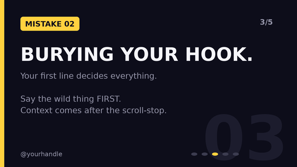 debbbiezm's tweet photo. Your first line determines everything. In a feed where attention is the most valuable currency, your hook is not optional,  it's the difference between being scrolled past and being remembered.  #SocialMediaStrategy #ContentMarketing #InstagramGrowth #DigitalMarketing https://t.co/B1FAcPEujn