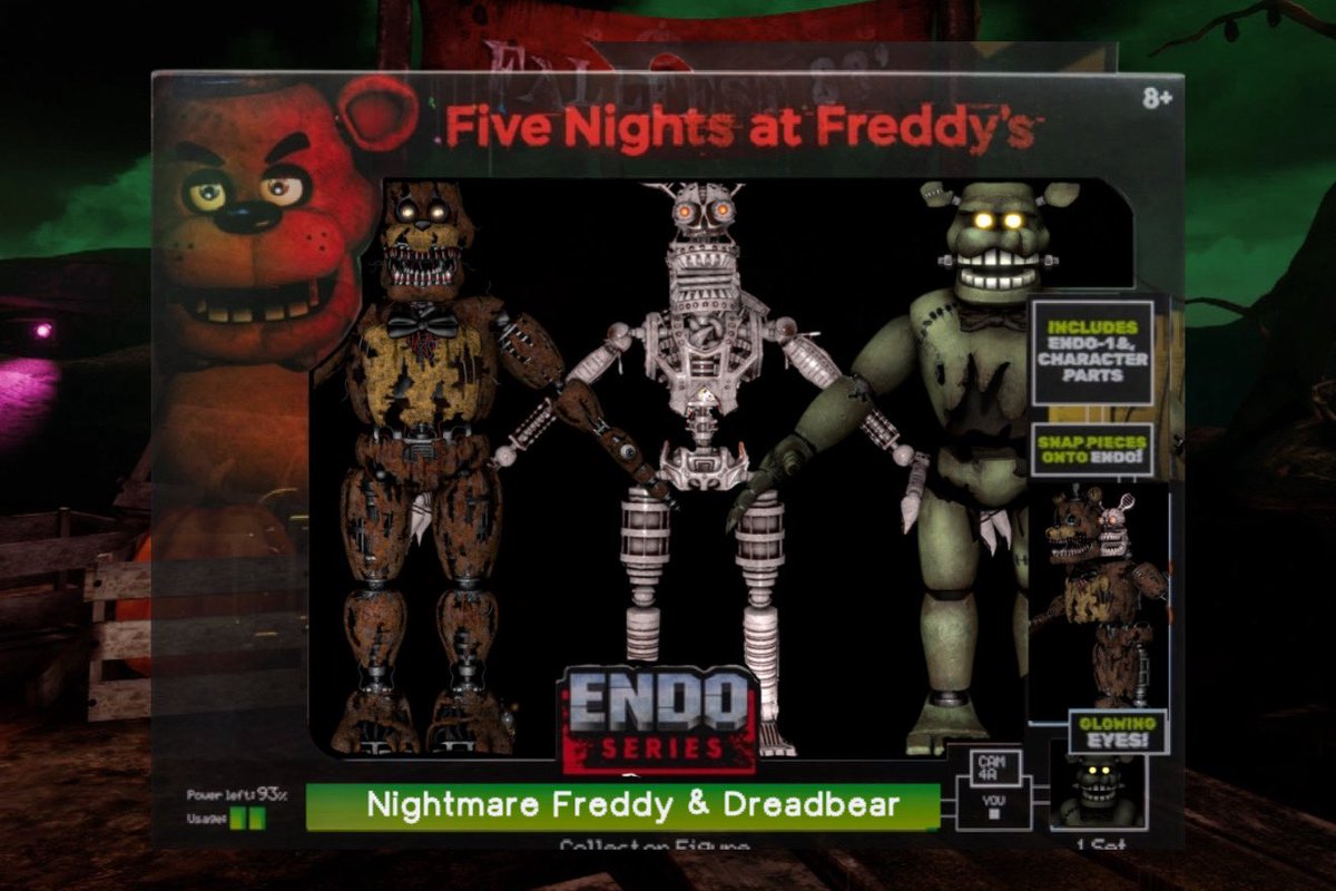 MakoCollects's tweet photo. It’s been a while since I’ve posted jazwares concepts, so heres a Nightmare Freddy and Dreadbear endoseries pack🎃 Let me know what you guys think! https://t.co/w2UiOSzQ9D