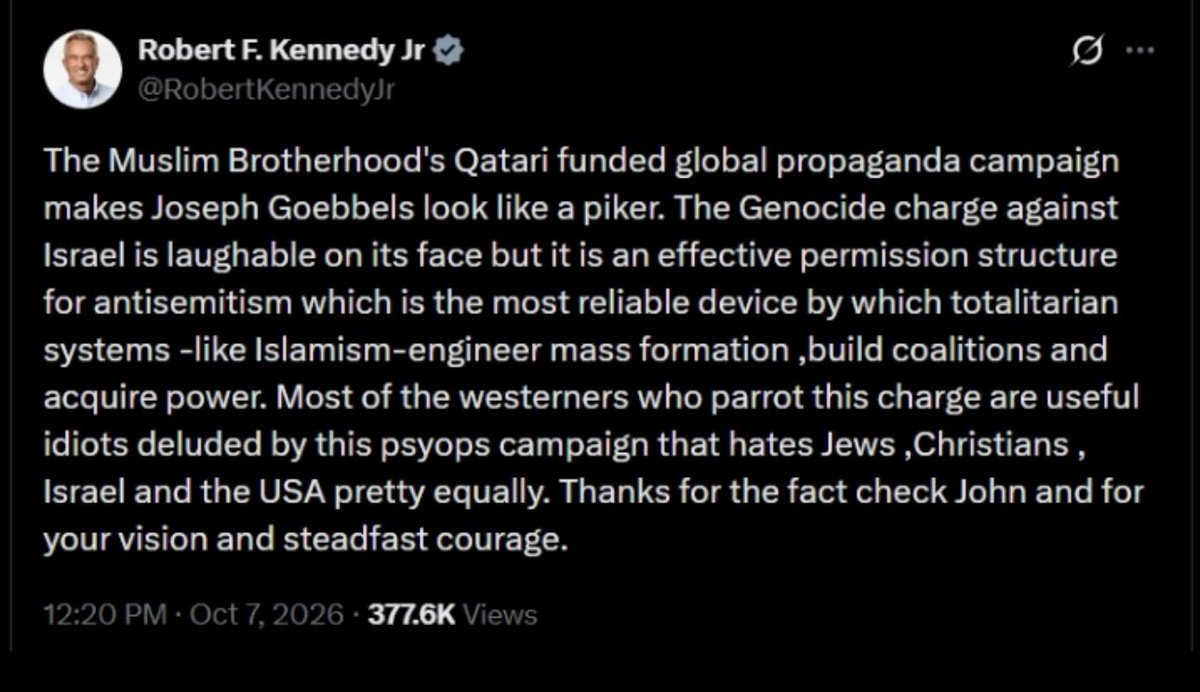 IanMalcolm84's tweet photo. .@RobertKennedyJr you are an immense cuck

Not only did you write this, but you then deleted it because you realized how unpopular it was

Your father &amp; uncle would be mortified at what you’re become; who killed them again? The folks you’re shilling for? https://t.co/eYurPHGU5L