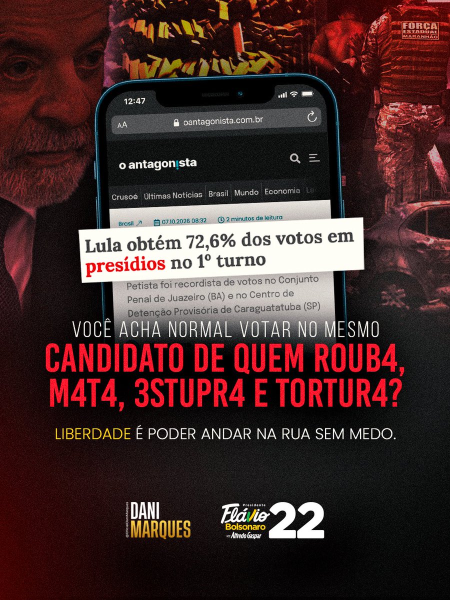 soudanimarques's tweet photo. Esse dado, fala por sí. 

Dia 25, a gente escolhe o país que quer para os nossos filhos, eu escolho o @flaviobolsonaro! O brasileiro merece voltar a sonhar 🇧🇷2️⃣2️⃣ https://t.co/8cyKzAh5ze