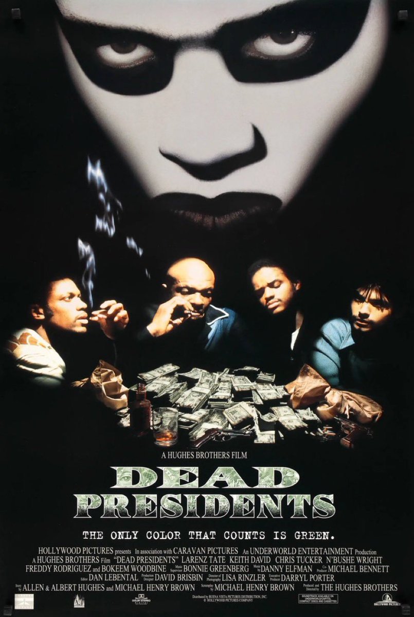 AuxGod_'s tweet photo. 31 years ago today, “Dead Presidents” premiered in theaters grossing $24M off a $10M budget. Would you call this film a classic? https://t.co/CaK9MwTJU5