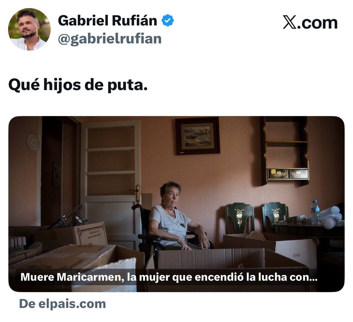 mabernalsanchez's tweet photo. Estaba muy feo utilizar a las 45 víctimas de Adamuz, pero a Maricarmen: https://t.co/r6GaYUZeAP