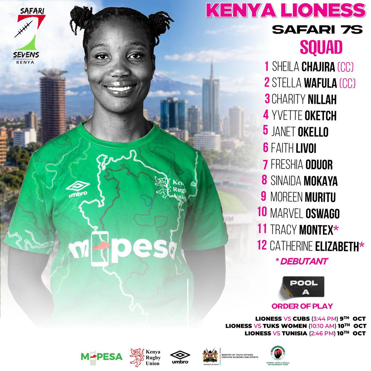 LTNSports's tweet photo. The Kenya Lionesses, Kenya Shibli, and Kenya Cubs will represent Kenya at the 2026 Safari Sevens.

#Safari7s https://t.co/PPeQKKff0n