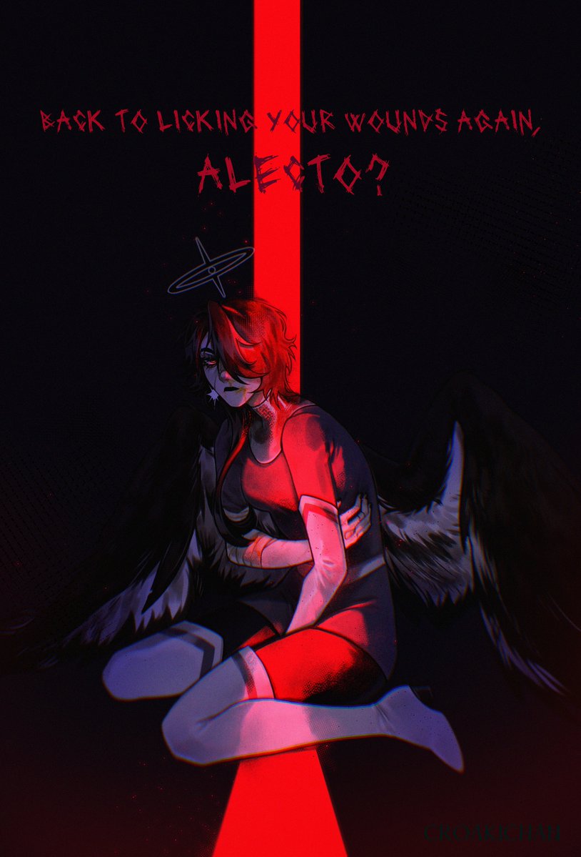 croakichan's tweet photo. well, I disappeared for a while... honestly, sometimes I just don't have the energy to keep up with socials - but I'm gonna try to dump everything I've been hoarding! first up: a trade with
@doraiwa_san her exorcist girl 🖤

#art #didgitalart #Hazbin_HotelArt #hazbin_hotel https://t.co/FCdmdTeZGj