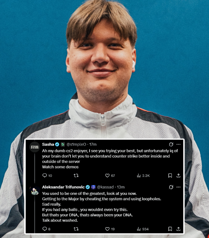 Ozzny_CS2's tweet photo. s1mple took a break from all the Major VRS talk to beef with kassad 😭 https://t.co/OHXQl5MjTJ