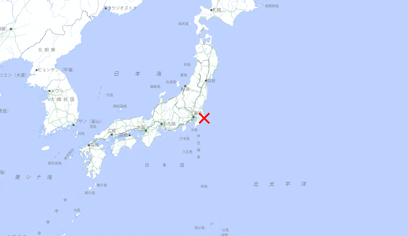 NetaSetsuk64797's tweet photo. 【地震速報】
◾ 発生時刻：08日 04:36
◾ 震源地：千葉県東方沖
◾ 最大震度：2
◾ M3.9
今後の情報に注意してください。画像出典:国土地理院 https://t.co/0XoNIKeLo6