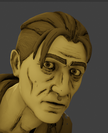 FFBendyMod's tweet photo. @colbadoodle the intention is sort of to make him look his age.
he does have some greying on his texturing as you see on the close up https://t.co/YrkS1lpVrr