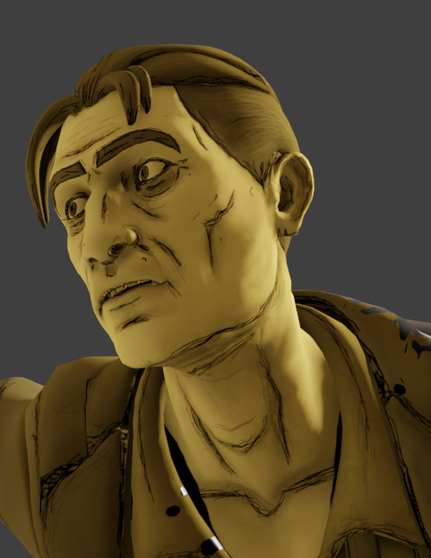 FFBendyMod's tweet photo. @colbadoodle the intention is sort of to make him look his age.
he does have some greying on his texturing as you see on the close up https://t.co/YrkS1lpVrr