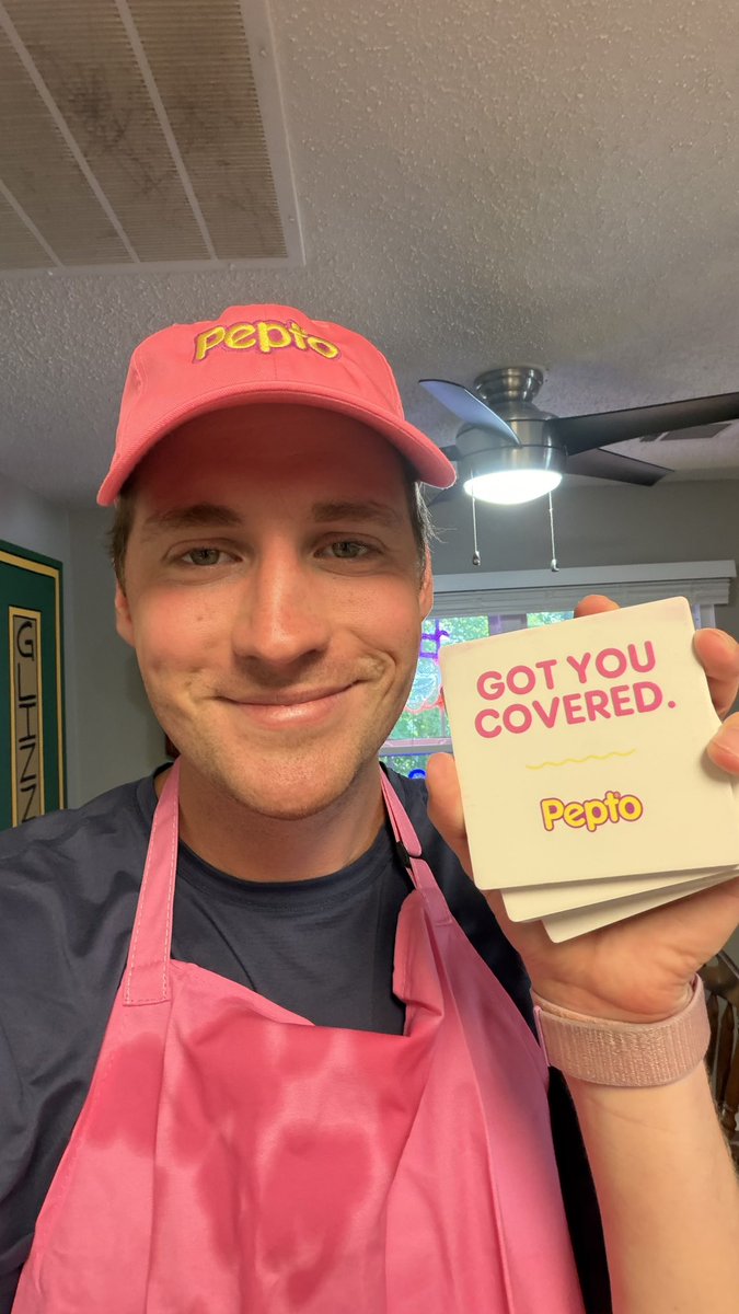 SirYacht_'s tweet photo. Pepto-Bismol just sent me the most unreal care package https://t.co/WT7tSo9cMH