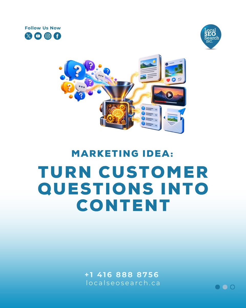 LocalSEO_Search's tweet photo. “Is it worth it?” “How long will it take?” “Do I really need this?” Questions and concerns like these can inspire useful articles, videos, social posts, and website content. Learn more: https://t.co/ZoFfWakWeX #ContentIdeas #DigitalMarketing https://t.co/D5fiqA9paQ