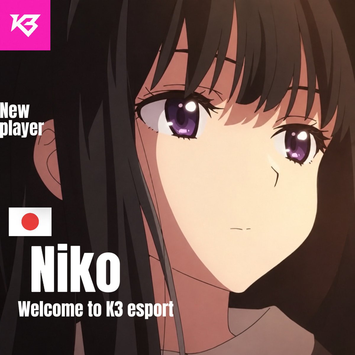 K3Esport1's tweet photo. Bonsoir
Aujourd’hui nous allons au japon 🇯🇵 chercher notre nouveau joueur !!
🇯🇵 Bienvenue @kxopres !
K3 Esport est fier d’accueillir son nouveau joueur. 🩷
Une nouvelle aventure commence. Bienvenue dans la famille, Niko.
#K3WIN https://t.co/GwTw82p2md