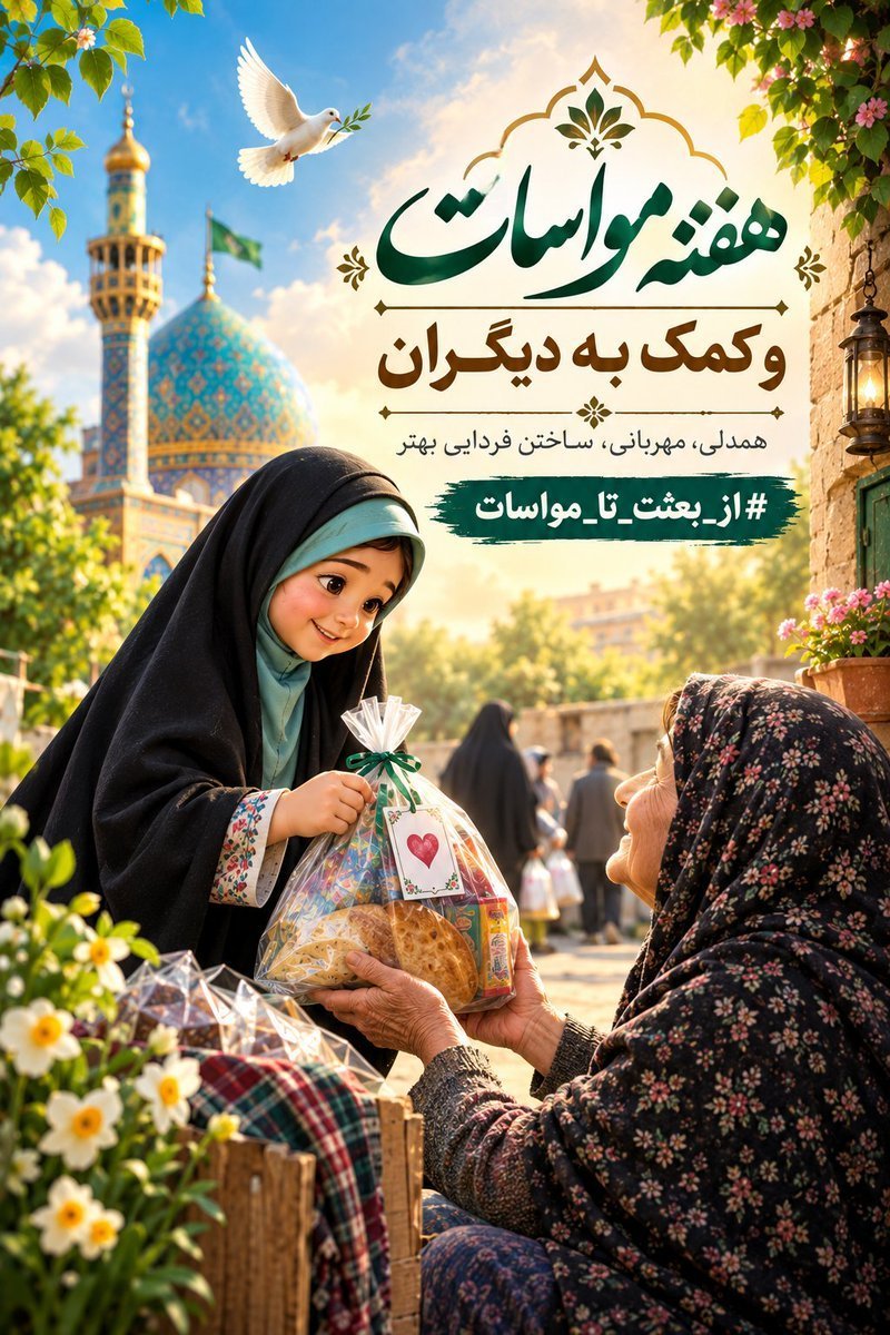 zahrabano_'s tweet photo. قرار نیست برای هر کاری منتظر یه نفر خاص باشیم. هرکس یه قدم برداره؛ یکی معرفی کنه، یکی پیگیری کنه، یکی برسونه و یکی کمک کنه. جمع همین قدم‌های کوچیک، کار بزرگ می‌سازه.
#از_بعثت_تا_مواسات https://t.co/OMwlCoOoKz