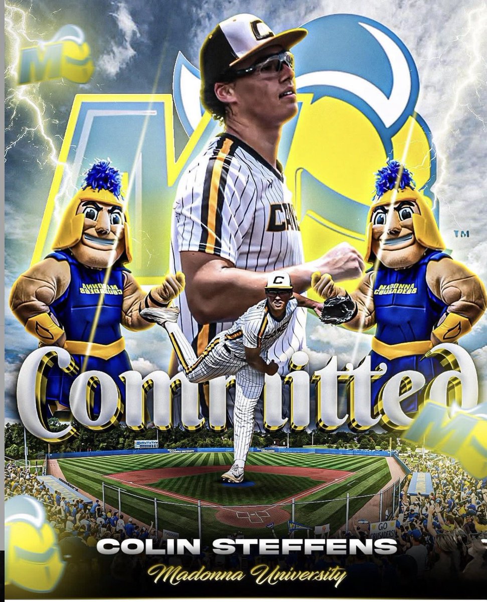 AdamsBaseball's tweet photo. Congratulations to 2027 RHP @colinsteff0721 and his commitment to @MUCrusadersBSB 

@PrepBaseballMI @ColdWeatherBats https://t.co/i0qH0DC19u