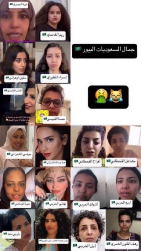 gfuryr338's tweet photo. أنا سعودي ويعني بالسعوديات ابصر فيكم 
قسم بالله شفتكم بكل مكان 

شفت السعوديات بأعراس صديقات امي  وانا صغير شفتهم شهريات وحربيات قسم بالله مافيكم جمال خشوم ولغلوغ وقبح وتقزم

كلكم دون استثناء قبح https://t.co/tv0PVFbVnP