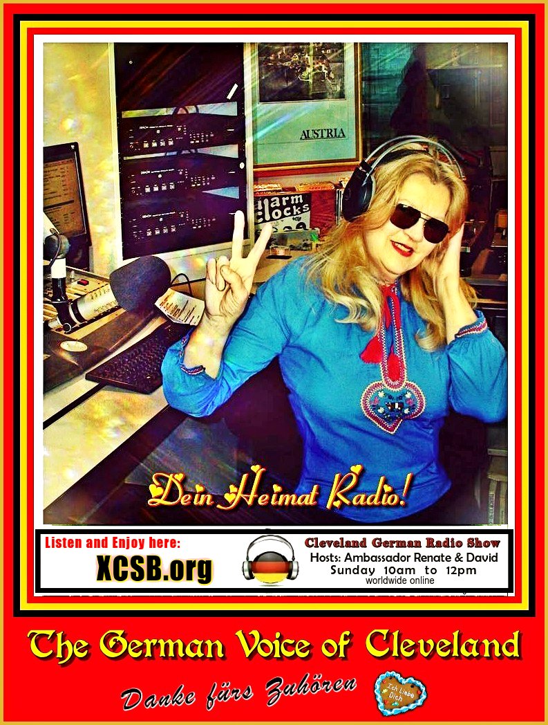 AmbasadorRenate's tweet photo. CLEVELAND GERMAN RADIO SHOW (CGRS)
Hosts: "Und" David Jakupca, Ambassador Renate
Sunday 10:00 AM to 12:00 PM
https://t.co/gxsGfoJDfz
Listen Worldwide Online 24/7: https://t.co/gxsGfoJDfz
@TwitterDE @OktoberFest2026 #ambassadorrenate
@TwitterMoments @Cleveland #thisiscle #ohio https://t.co/q07oJ1MS5j