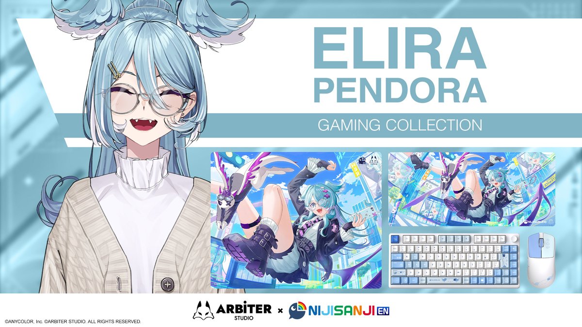 EliraPendora's tweet photo. WIWA KEYBOARD HAS ARRIVED✨

the beautiful Elira Arbiter Studio keyboard, mouse &amp; mats are on pre-order NOW!
ft. keycap lettering with MY handwriting &amp; many adorable Weewa doodles 🩵

Pre-order it RIGHT HERE! Only available until NOV 7!
https://t.co/vbqznlGXdP

#ArbiterStudio #PR https://t.co/z5tJUeITyj