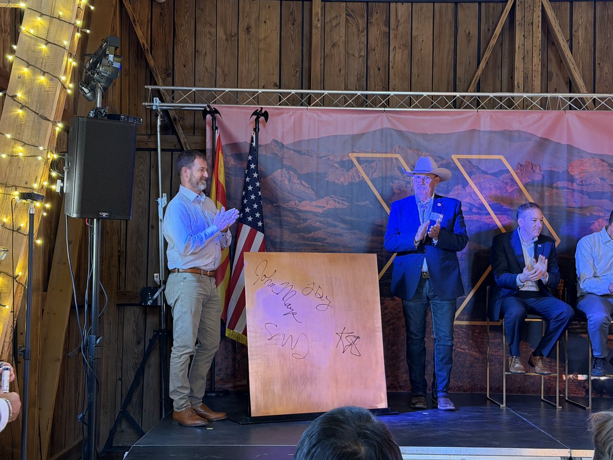 azmining's tweet photo. 🎉 A historic day for Florence Copper! The company celebrated the start of operations at the first new domestic copper mine in nearly 20 years and was honored with the Town's Key to the City for its contributions to the community and Arizona's mining industry. 👏 https://t.co/x84TwqvFuX