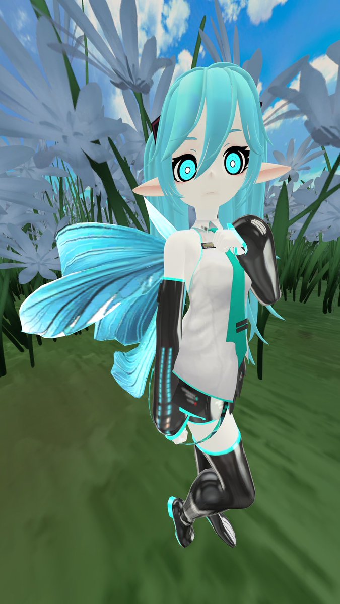 SongbirdXayah's tweet photo. Fae Miku~ 🧚‍♀️🩵🎶✨

#VRChat #VRPhotography https://t.co/kRX2C3arqi