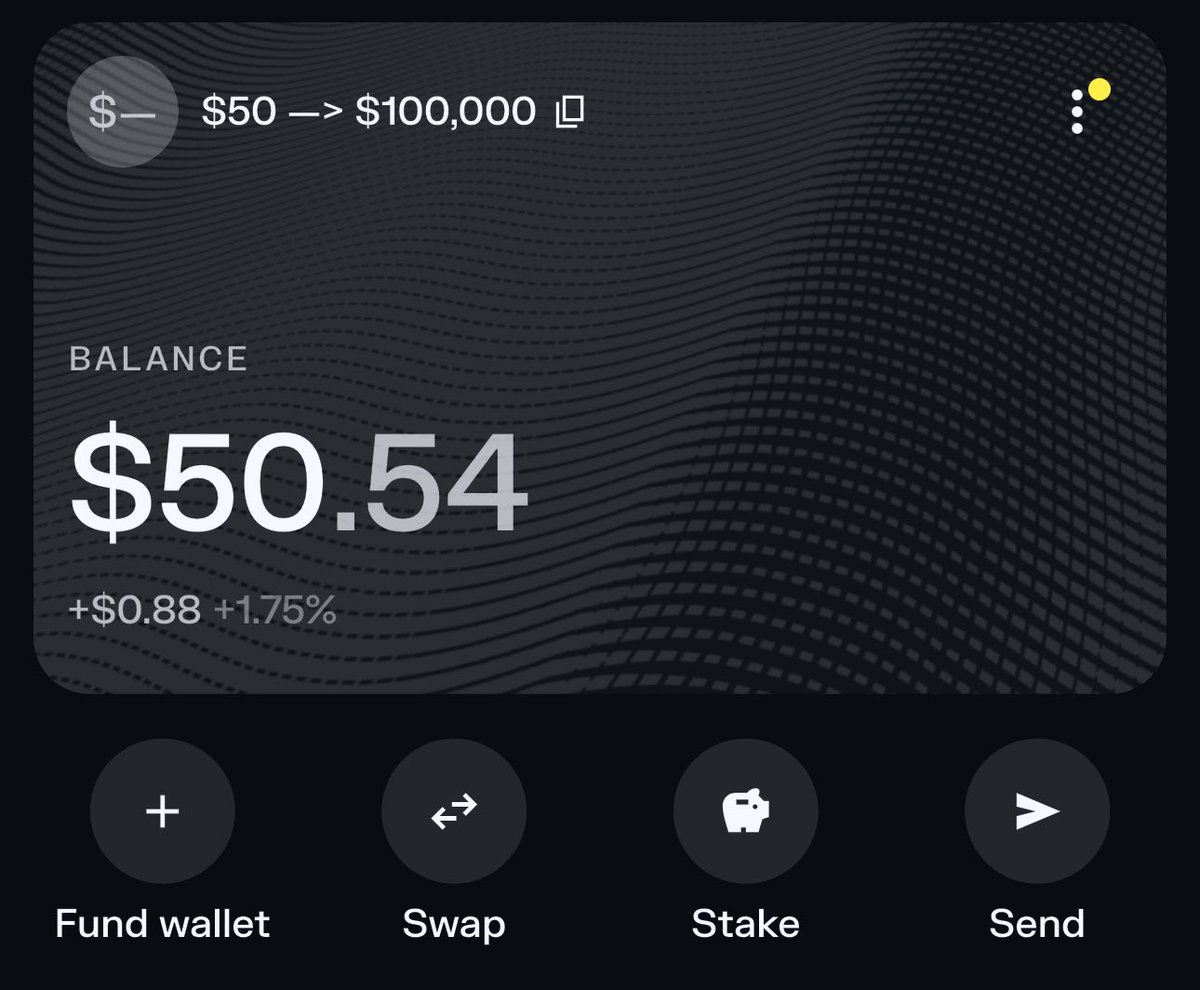 fergalpha's tweet photo. I am back as promised :)

Time to start the $50 → $100,000 challenge

It’s ZERO-RISK, I’ll cover $50 for each participant

Last time it took me about 12 days, will try doing it faster this time

If you want to follow along, comment "Me" below and I’ll send you an invite to the call group

Gonna lock comments in 24 hours