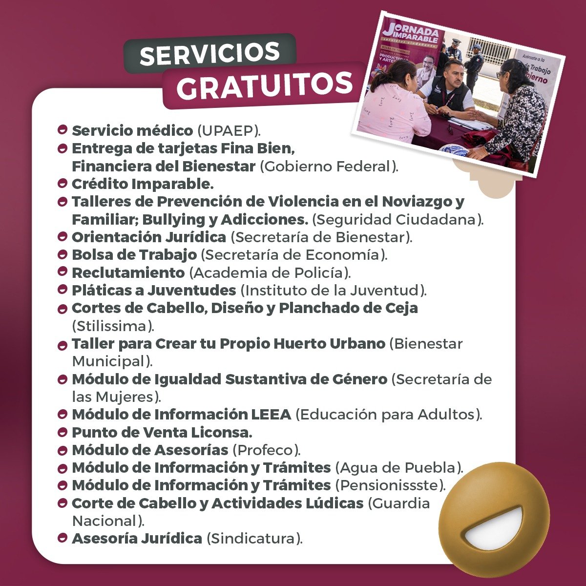 pepechedrauimx's tweet photo. 📆 Este 9 de octubre los esperamos en Infonavit La Margarita en una nueva #JornadaImparable. 

Acércate y aprovecha los servicios gratuitos que tenemos para las familias: atención médica, orientación jurídica, bolsa de trabajo, trámites, actividades para las juventudes, cortes de cabello y mucho más. 🩺💼✂️