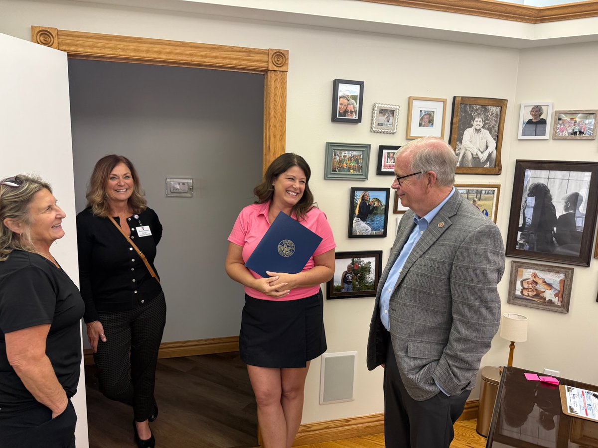 RepWalberg's tweet photo. Enjoyed meeting with Gabby's Ladder Grief Center in Monroe, an organization committed to providing support for families who lost a loved one. Thank you for providing vital counseling to support members of our community. https://t.co/JVW1947SKf