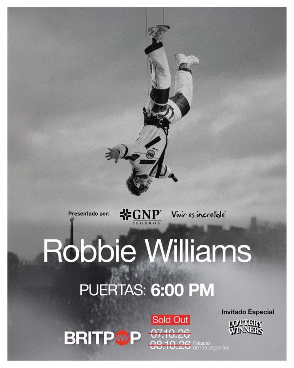 mx_tickets's tweet photo. 🚨ROBBIE WILLIAMS se presenta hoy y mañana en el Palacio de los Deportes

Si no alcanzaste boleto puedes buscar en https://t.co/3dQvqFsdXe https://t.co/m2PX8Ip7dh