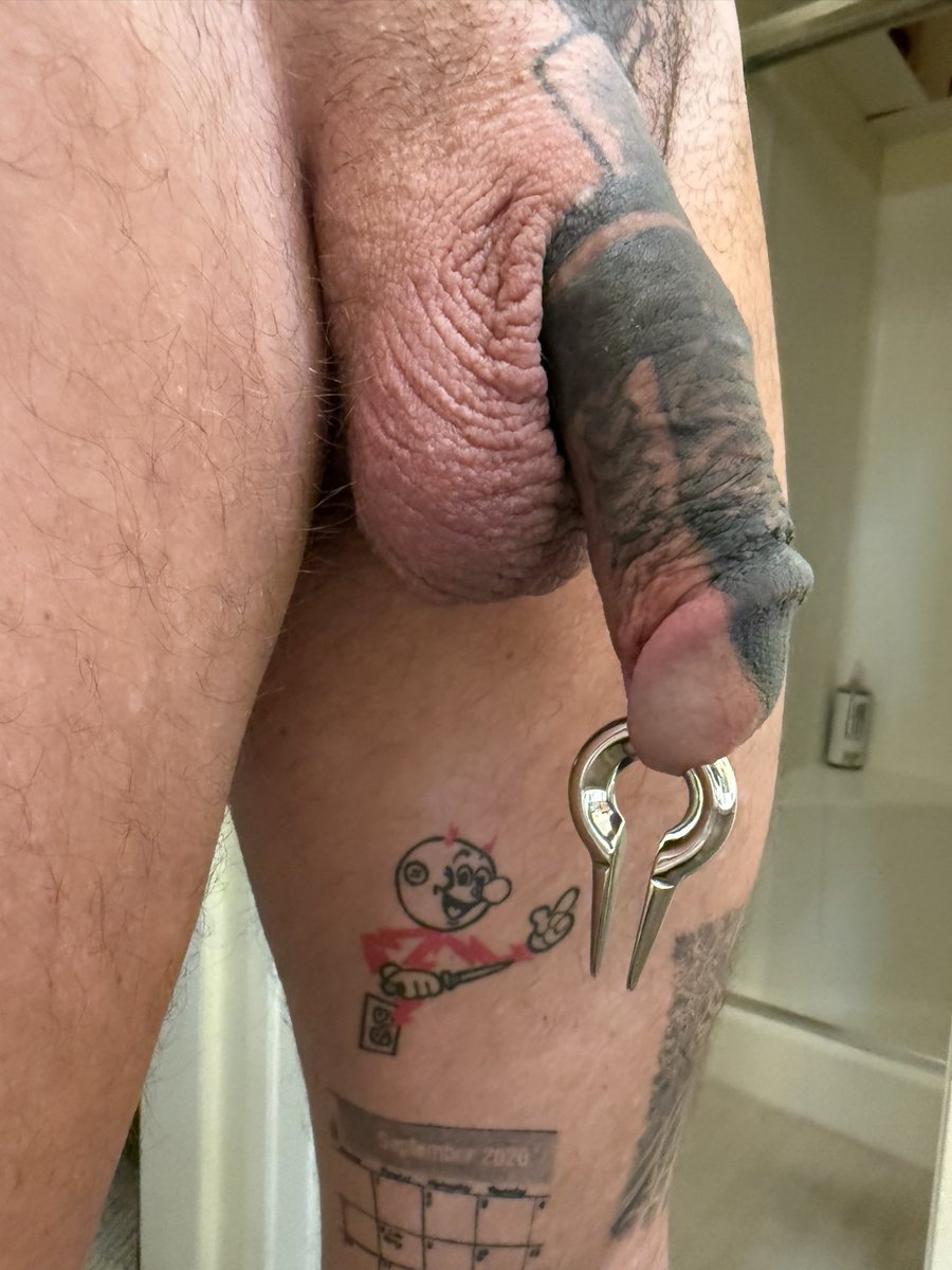 dommingryan's tweet photo. New jewelry! #tattooedcock #dicktattoo #cocktattoo #inkedcock #inkeddick #princealbert https://t.co/t9wPZIWqWq