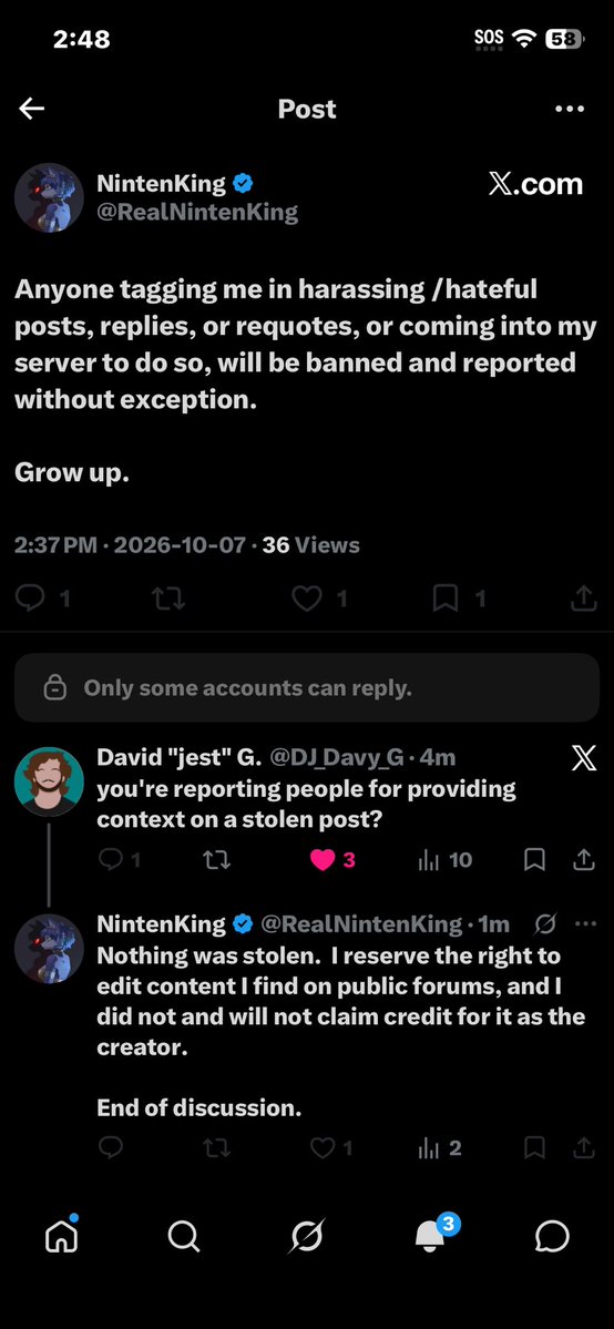 innawhiledubs's tweet photo. The guy blocked me and everyone anyone else calling him out for this shit and has the audacity to tell us to grow up. 🤡 https://t.co/EoNbd4cetv