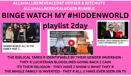 AuthorCiaL's tweet photo. @OneGoal @yivieyvonne @janayaish @ONEGOAL123 @ULISES15842133 @369Earth432Hz THE MOST CENSORED TRUTH ON THE WEB #ALLSHALLBEREVEALED67
@AuthorCiaL #elitegenderinversion #plandemics #knowthetruth #documentaries
https://t.co/lCqoSUiza5 new 10/7
https://t.co/63xyi0sfqG Bitchute
https://t.co/FL6usm3Lf1 Odysee
https://t.co/TnfrKVPkeP Rumble https://t.co/r7Tmre6xsj