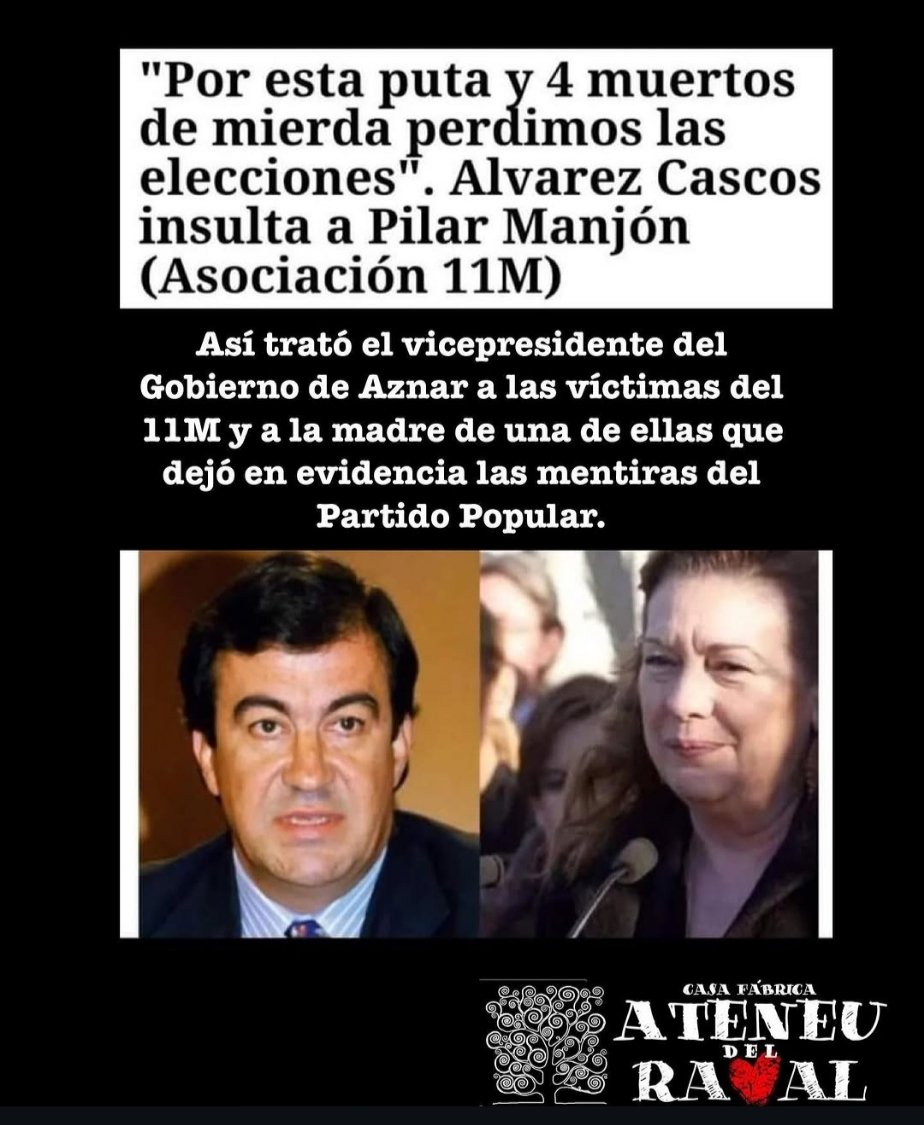Santies77's tweet photo. El @ppopular nunca ha estado con las víctimas, ni las de 11-M, Metro de Valencia, Yak-42, Dana, Residencias de la CAM, Accidente del AVE de Angrois, los del tratamiento del Solvadi, La mujeres con cáncer de mama en Andalucía.. sólo han recibido desprecio, insultos, indiferencia. https://t.co/kR573ByQsZ