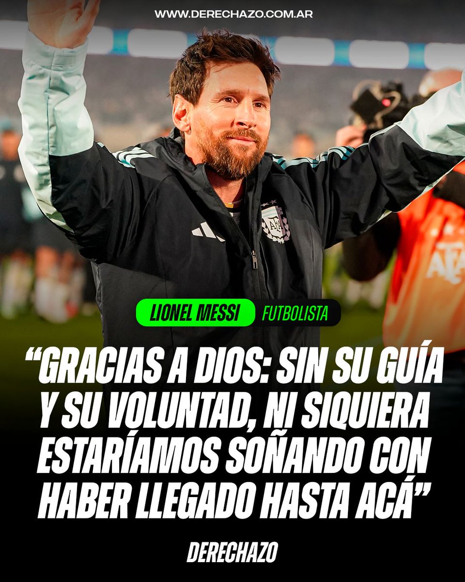 derechazoarg's tweet photo. 🇦🇷🚨 LO LLORAN LOS MUSULMANES: Messi le agradeció a Dios por todo lo logrado en su posteo despidiéndose de la Selección Argentina. https://t.co/Pp2hFmGJxb