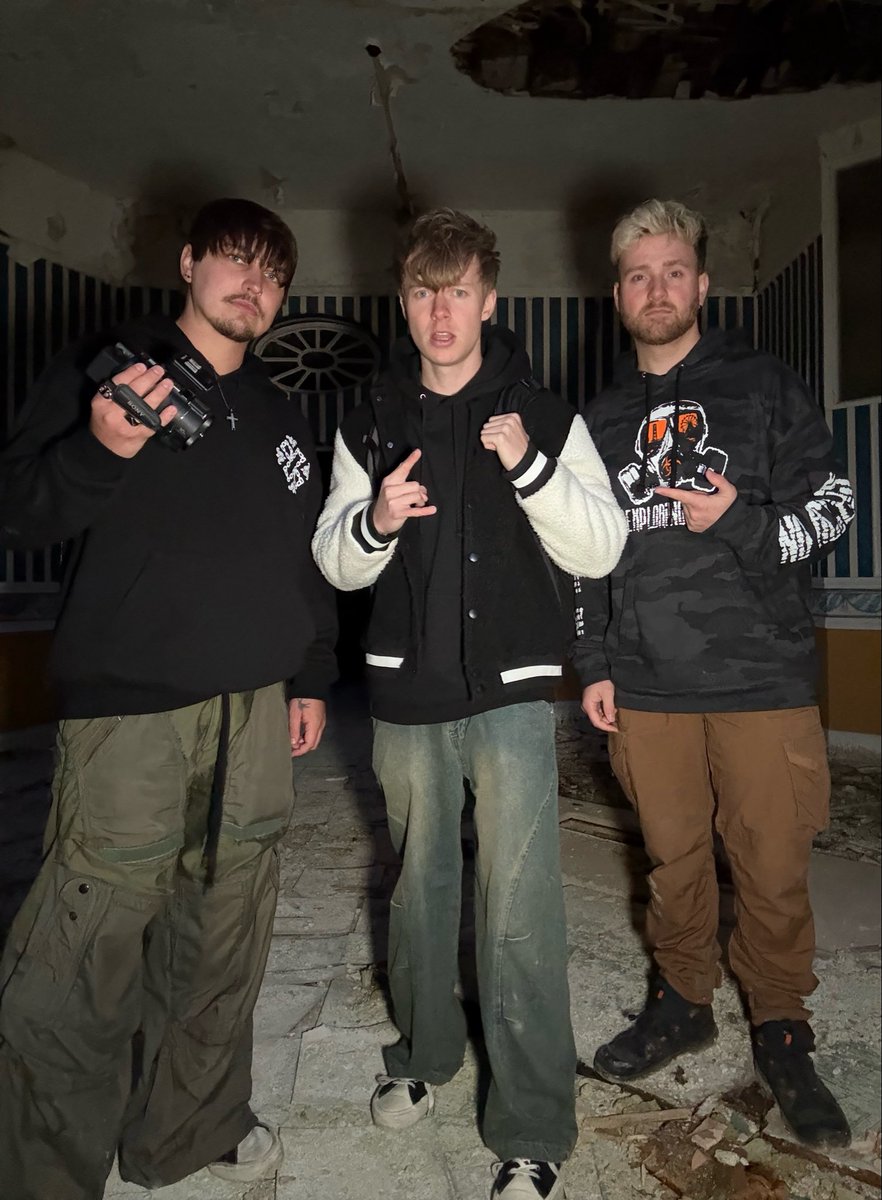 SamandColby's tweet photo. HELL WEEK EP 2 IS LIVE 🚔🔥 we illegally investigated a massive asylum in ireland 🚨had to avoid alarms and cops the entire time… was legitimately the most on edge we’ve been ALL YEAR 
go watch!! 🍿 https://t.co/R52gqxwqsE