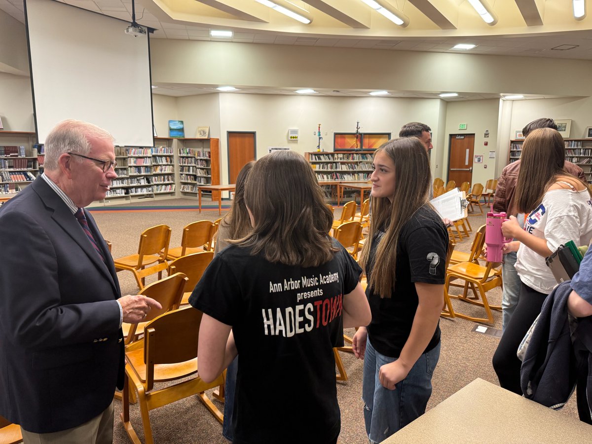 RepWalberg's tweet photo. Was great to talk to the government students at Tecumseh High School about how our government works and what they can do to get involved in their local community. My office is also still accepting applications for my nomination to our service academies until October 30, 2026. Those interested in applying for my nomination can visit my website for more information.