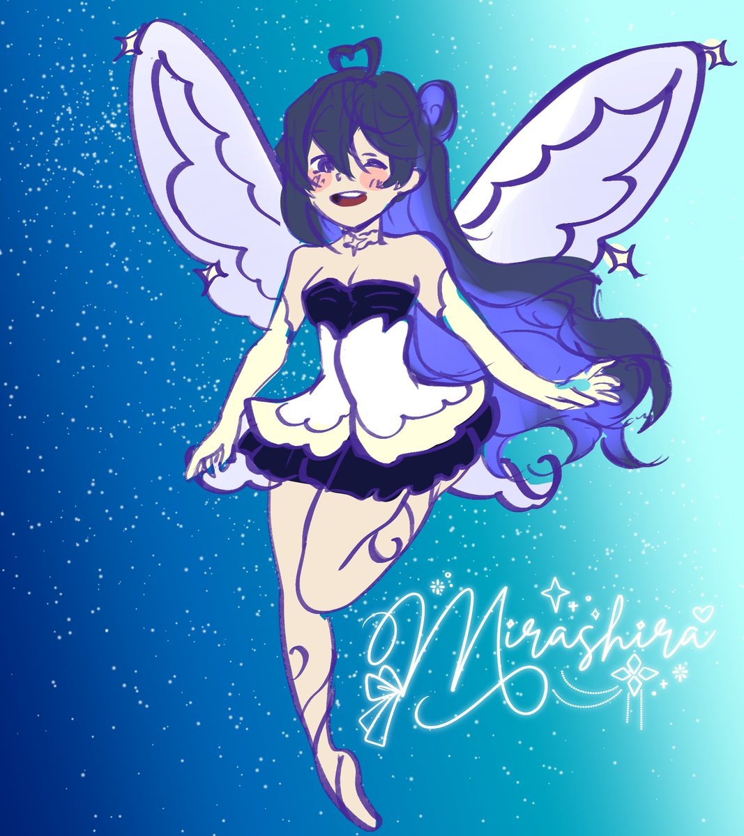 MirashiraKamiya's tweet photo. @Enoz_Art #outfitober2026 
Signature design: @Mik0rinmoe
I am lagging behind..a little bit stressed with Uni (+ little bit of unrelated procrastination) 
Only flat colors. I need to catch up.

Day 4: Fairy!! Inspired by Winx Club Enchantix!(@renkashi_kimiji are you proud?) https://t.co/ME5BRjVCrd