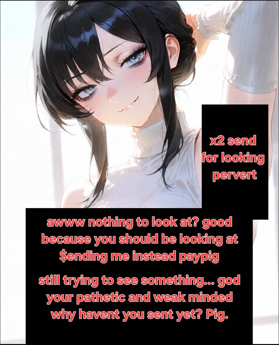 2DFDUmbra's tweet photo. Did you really think
you could look for free? 🥱

You're so wrong, piggy~ 🐷🖤 https://t.co/RgLbFEOsKQ