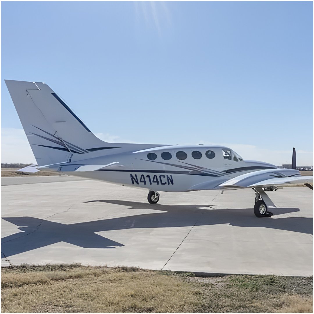 Controller's tweet photo. 1978 CESSNA 414A

7,002 TT | Dual Continental TSIO-520-NBs | RAM VII | 1,125 SOH | McCauley 3-Blade Props | Garmin 530AW | Aspen 1000 PFD | S-TEC 65 Autopilot | FIKI | Full De-Ice | Winglets

Oklahoma City, OK

🔗 https://t.co/FIONsOoCvd

#Controller #Cessna414A https://t.co/qUj38ocWye