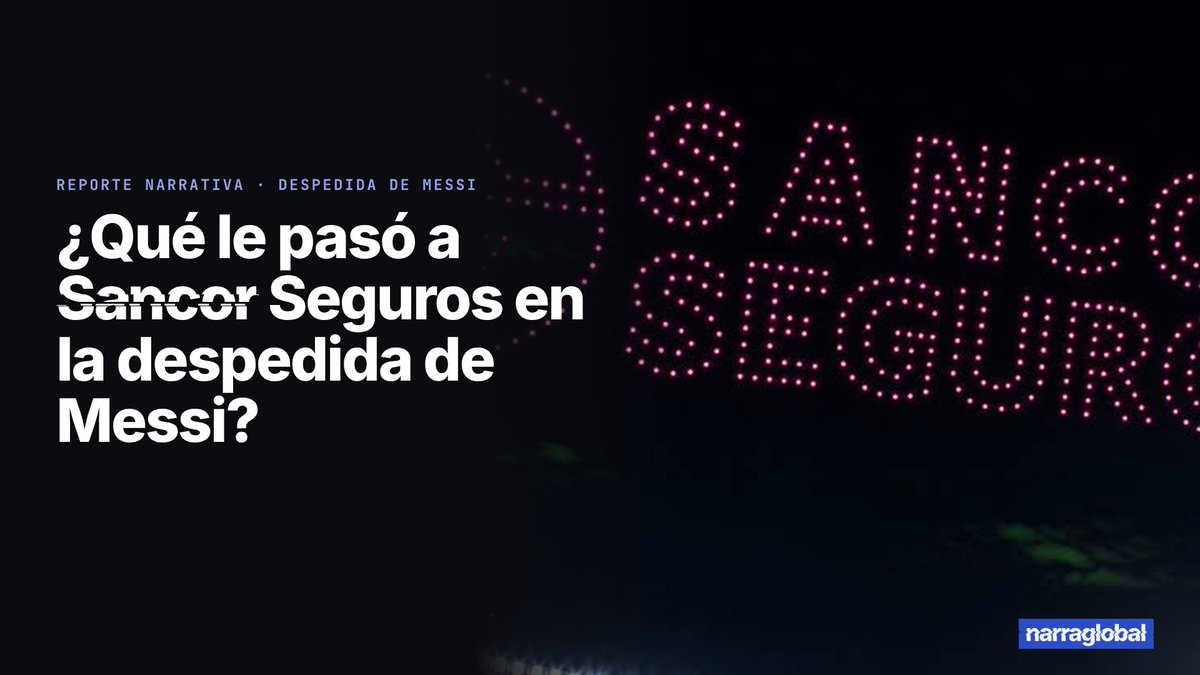 datanarraglobal's tweet photo. Esta noche sale el hilo con los primeros datos del reporte.

Adelanto: Sancor Seguros se complicó en términos de hostilidad. Ya se convirtió en un caso confirmado de mala praxis narrativa. Tapia y un parámetro negativo de forma permanente. Adidas el mejor contraejemplo. Y + data https://t.co/sNTk2I0kOS