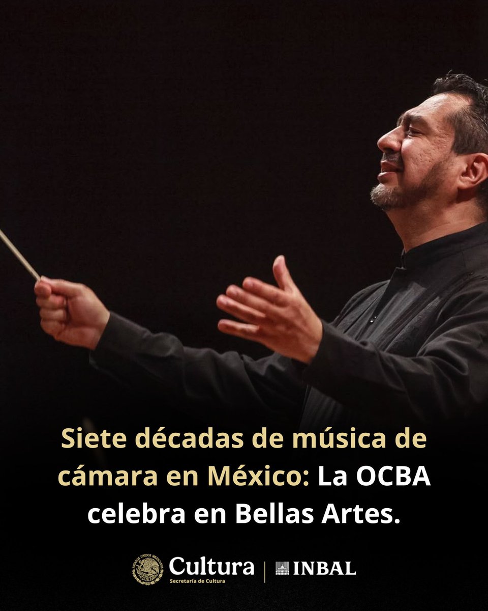 bellasartesinba's tweet photo. 🎼 La @OCBA_MX cumple 70 años de actividad ininterrumpida y lo celebra en el Palacio de Bellas Artes. La agrupación es una de las más longevas del país y ha sostenido a lo largo de sus temporadas una programación que combina el repertorio clásico con la música mexicana, los estrenos y la colaboración con jóvenes intérpretes. Para esta Gala, bajo la dirección artística de Luis Manuel Sánchez Rivas, la orquesta interpreta la Suite núm. 3 de Bach, la Suite Holberg de Grieg y el Souvenir de Florencia de Chaikovski.
 
📅 Domingo 18 de octubre · 17 h
📍 Sala Principal del Palacio de Bellas Artes

🎟️ Luneta $200 | Anfiteatro $160 | Galería $100
🔗 Boletos en: https://t.co/9AymPNrHXX