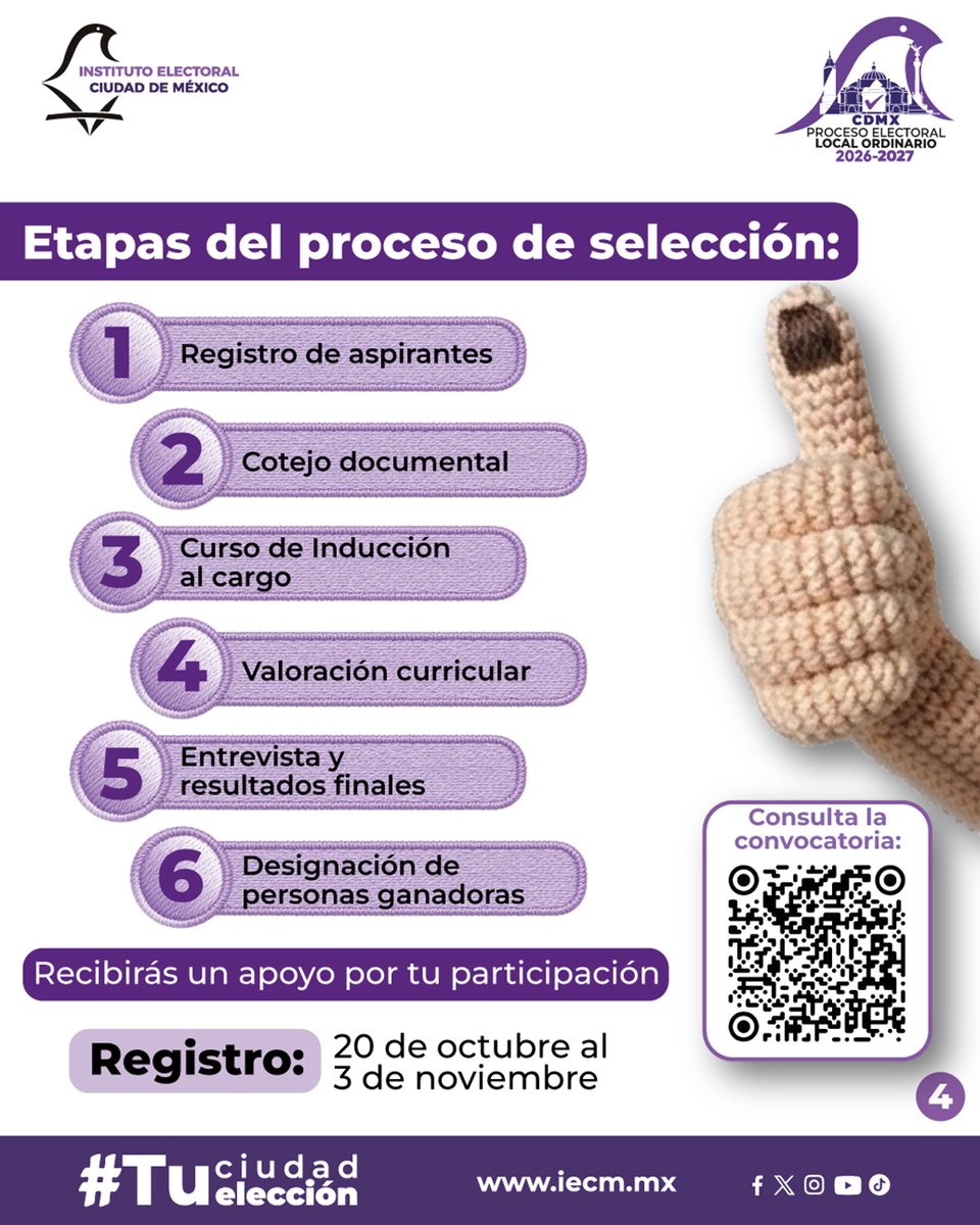Distrito21IECM's tweet photo. El Instituto Electoral de la Ciudad de México (IECM) te brinda la oportunidad de formar parte de los Consejos Distritales, espacios fundamentales para el desarrollo de los procesos electorales en nuestra ciudad. 🗳️ https://t.co/40NrUAceCd